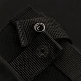 M-Tac Mag Drop Pouch Elite MOLLE-kiinnikkeillä ja pikavapautusjärjestelmällä, mustassa kankaassa.