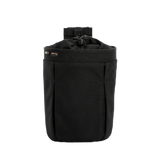 M-Tac Mag Drop Pouch Elite mustana, MOLLE-kiinnikkeillä turvalliseen lippaiden vaihtoon ja nopeaan tyhjennykseen, edestä nähtynä.