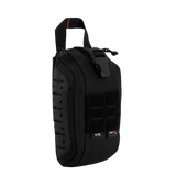 M-Tac Medical Pouch Elite Rip Off musta taktinen ensiapupussi, joka avautuu nopeasti hätätilanteissa.