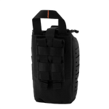 M-Tac Medical Pouch Elite Rip Off - musta taktinen ensiapupussi, nopea pääsy ja joustavat hihnat järjestelyyn.