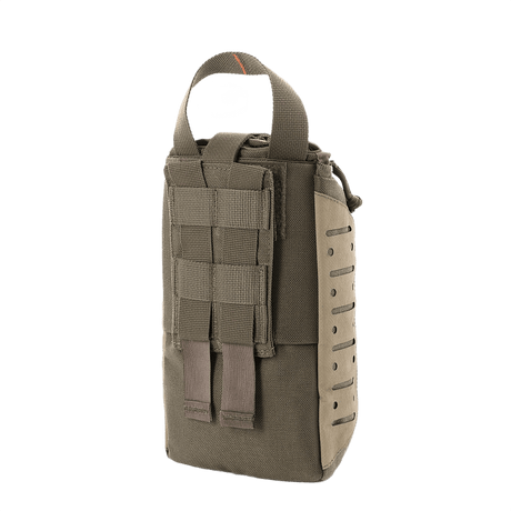 M-Tac Medical Pouch Elite Rip Off vihreänä, taktinen ensiapupussi nopealla pääsyllä ja joustavilla hihnoilla
