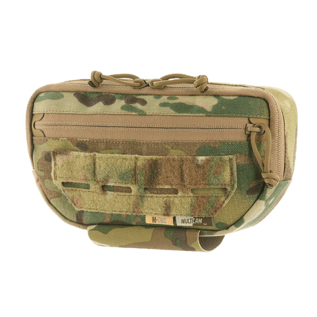 M-Tac Plate Carrier Lower Accessory Pouch Gen.II Elite Cordura 1000D -camouflage, tukeva ja toimiva luodinkestävien liivien kanssa käytettäväksi.