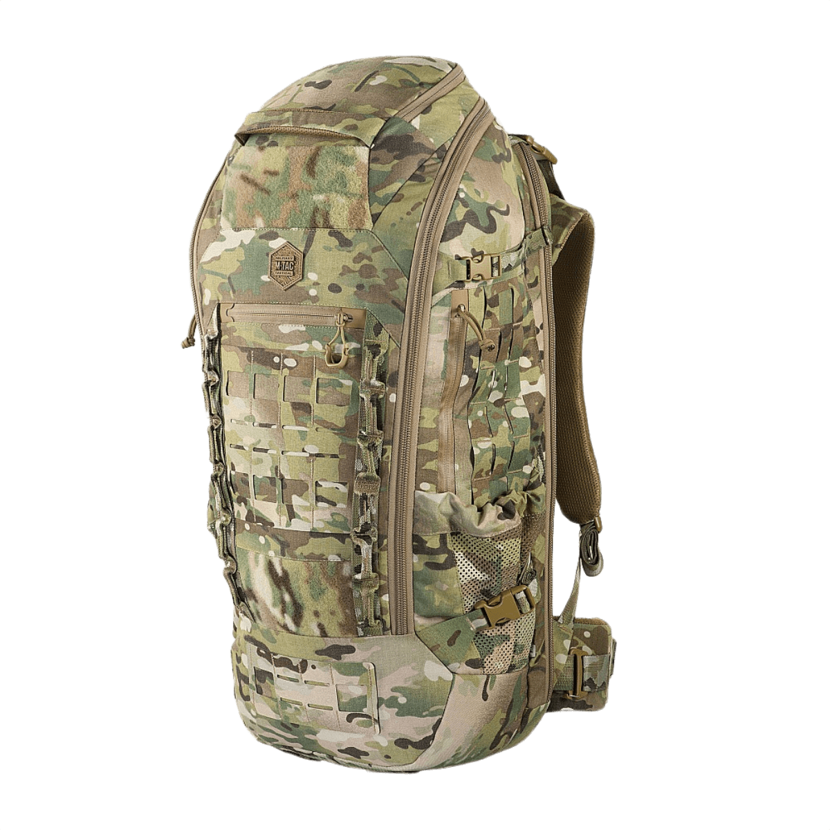 M-Tac Rygsæk Large Gen.III Elite camouflagella, kestävä ja toimiva reppu Cordura 500D:stä, sopii taktiseen käyttöön.