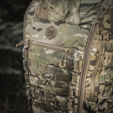 M-Tac Rygsæk Large Gen.III Elite kestävästä Cordura-materiaalista taktiseen käyttöön ja varusteiden kuljetukseen, camouflagedesign.