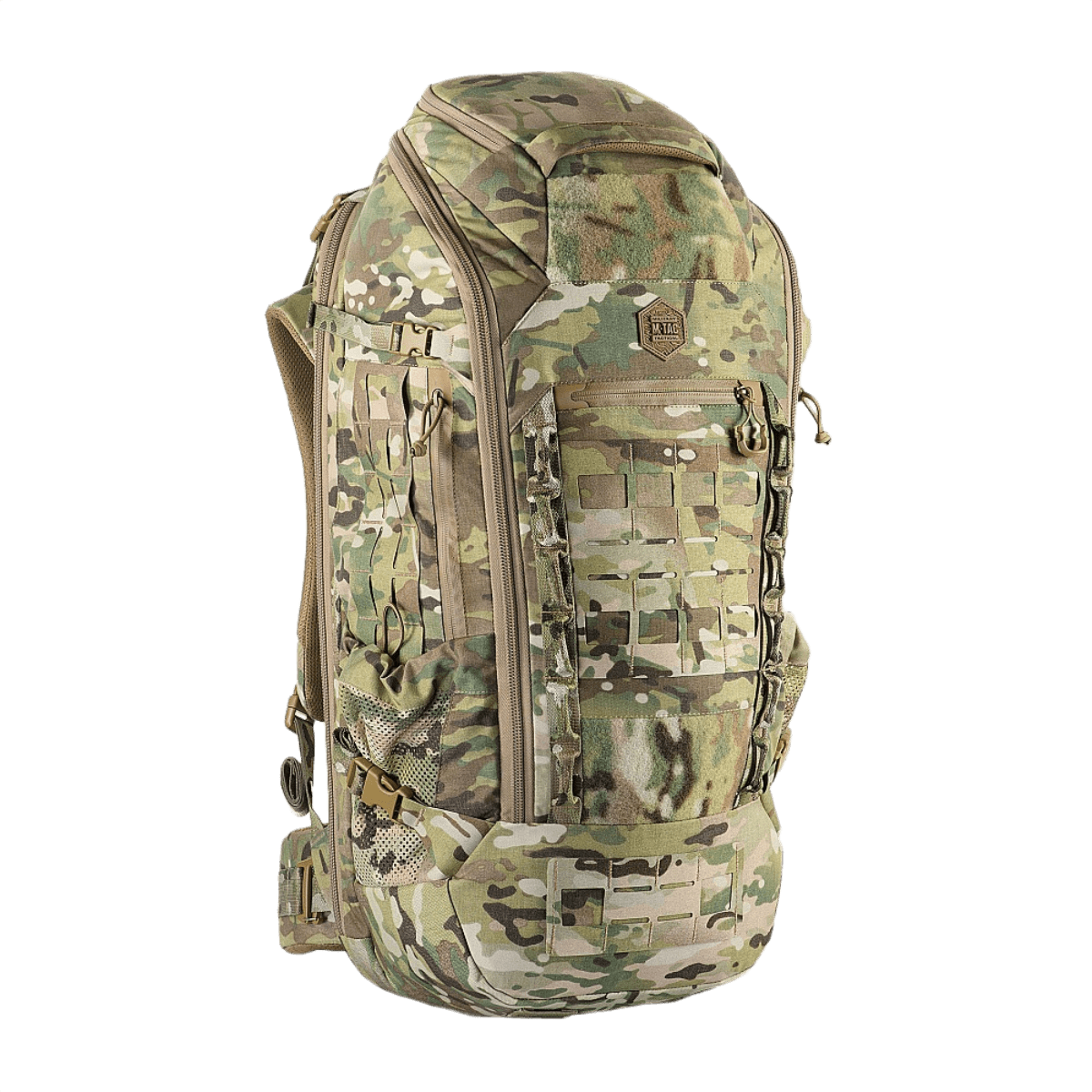 M-Tac Rygsæk Large Gen.III Elite - ergonominen taktinen reppu kestävästä Cordura-materiaalista varusteiden ja aseiden kuljetukseen.