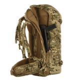 M-Tac Rygsæk Gen.II Elite Large, camodesign, avattu näyttämään sisätilat aseiden säilytykseen, valmistettu kestävästä Cordura-materiaalista.