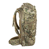 M-Tac Large Gen.IV Elite -reppu Cordura-materiaalista, ergonominen ja käytännöllinen, sivunäkymä.