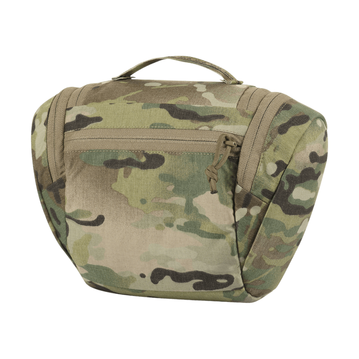 M-Tac toilettilaukku Elite Gen.II camo-kuosissa, kompakti ja ihanteellinen hygieniatuotteiden ja pikkutarvikkeiden säilytykseen matkalla.