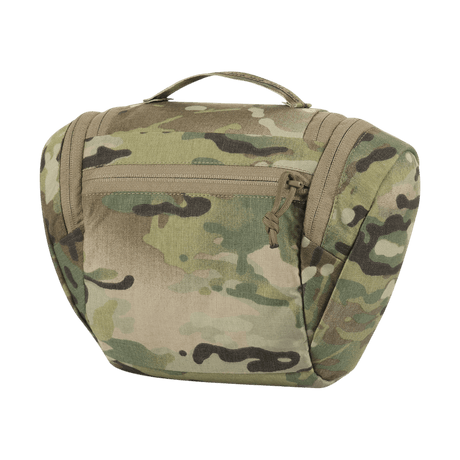 M-Tac toilettilaukku Elite Gen.II camo-kuosissa, kompakti ja ihanteellinen hygieniatuotteiden ja pikkutarvikkeiden säilytykseen matkalla.