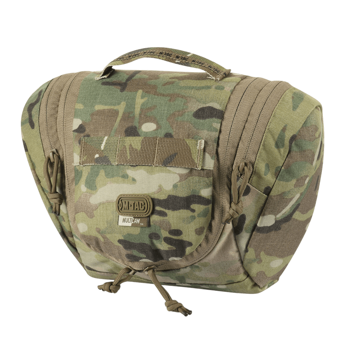 M-Tac toilettilaukku Elite Gen.II camo-kuosissa, ihanteellinen hygieniatuotteiden ja pikkutarvikkeiden säilytykseen matkoilla.