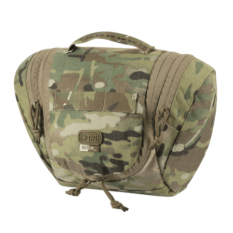 M-Tac toilettilaukku Elite Gen.II camo-kuosissa, ihanteellinen hygieniatuotteiden ja pikkutarvikkeiden säilytykseen matkoilla.