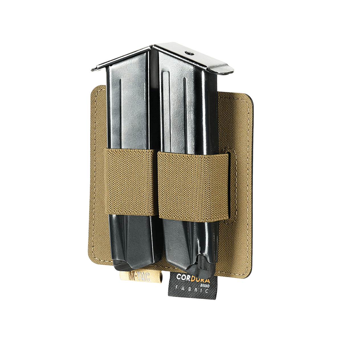 M-Tac Double Mag Pouch Hook Backed Magazine kahdelle pistoolille, sopii M-Tac-laukkuihin.