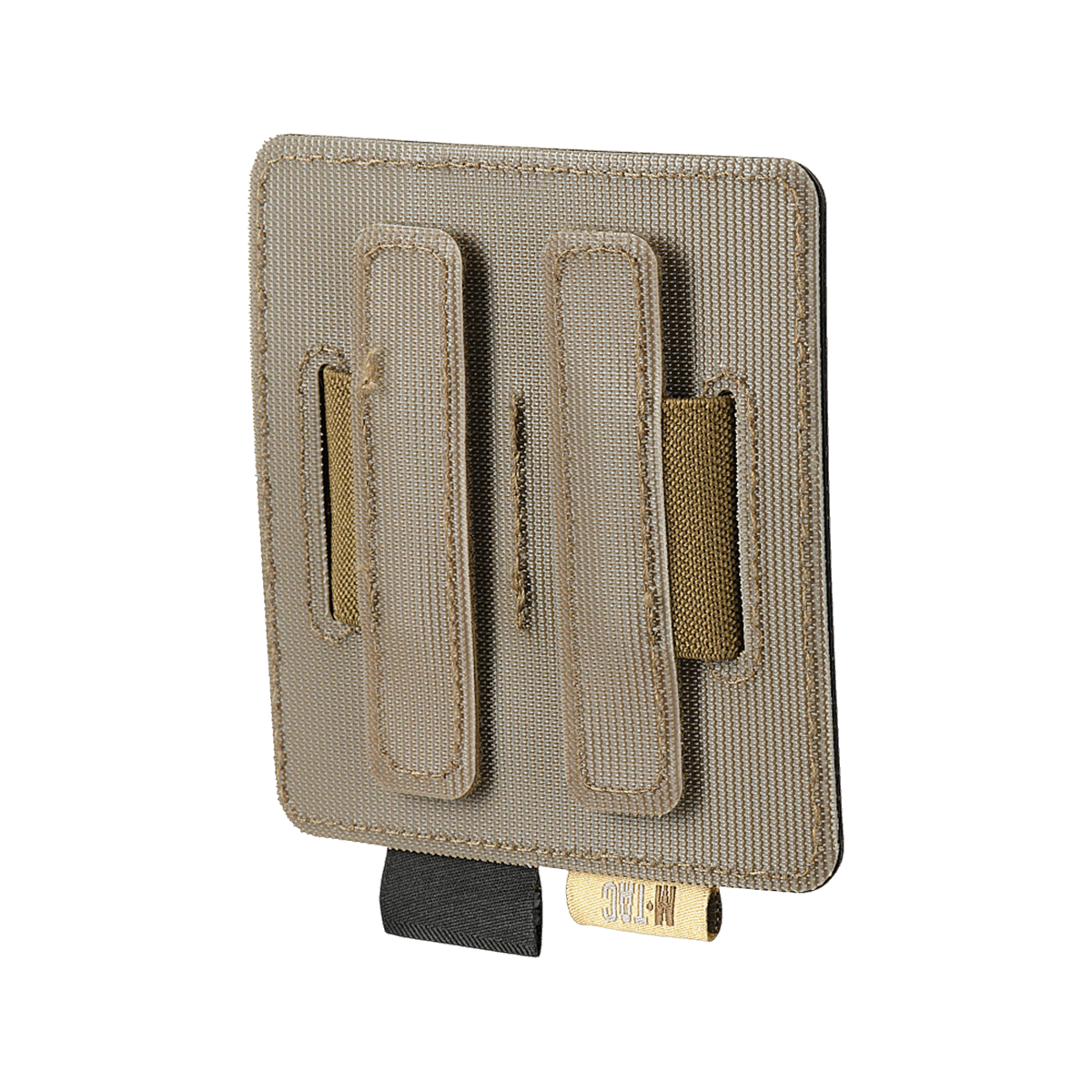 M-Tac Double Mag Pouch Hook Backed Magazine, beige modulaarinen sisäosa kahdelle pistoolilippaalle tai vastaavalle.