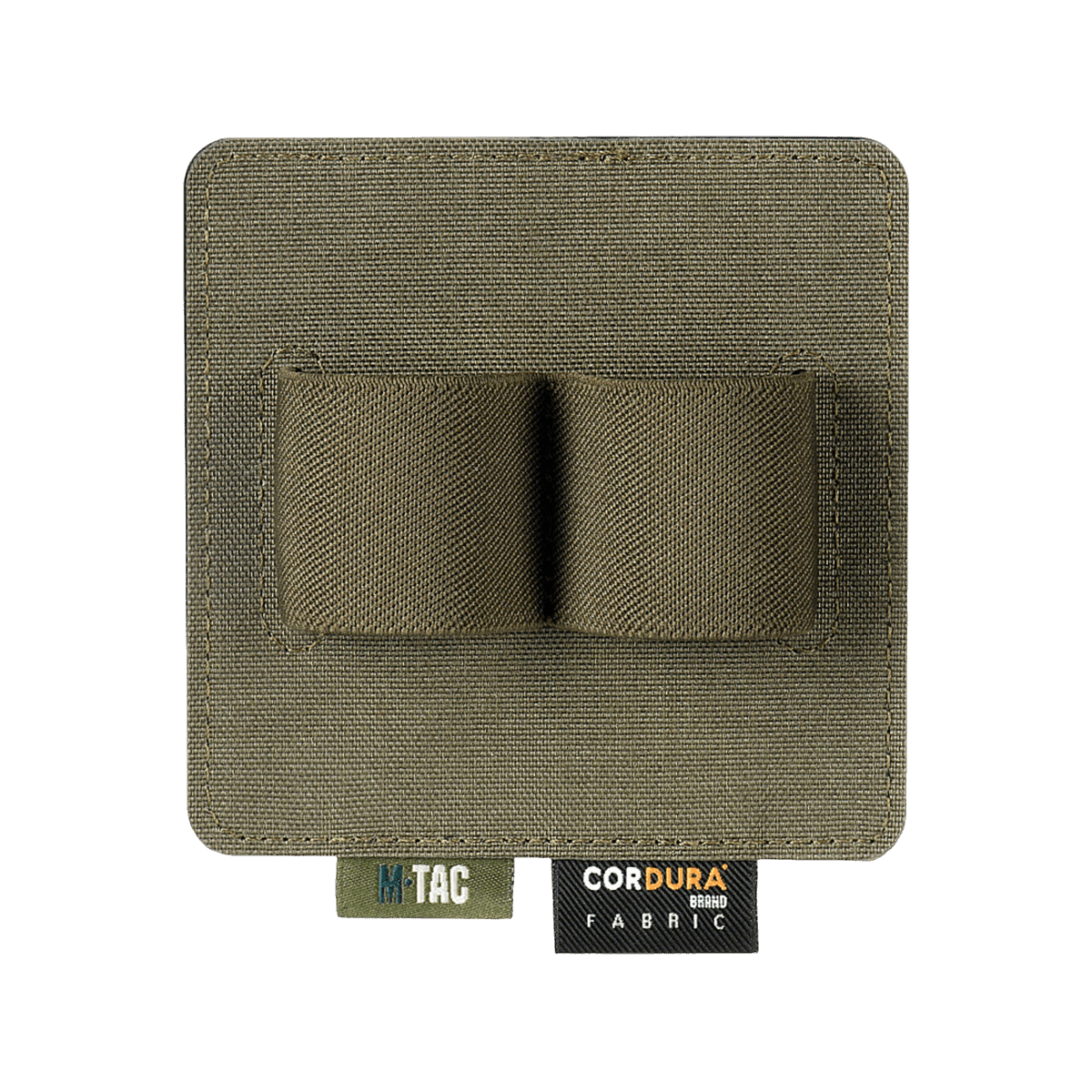M-Tac Double Mag Pouch Hook Backed Magazine säädettävillä väliseinillä kahdelle pistoolilippaalle, yhteensopiva Velcro-pinnan kanssa.