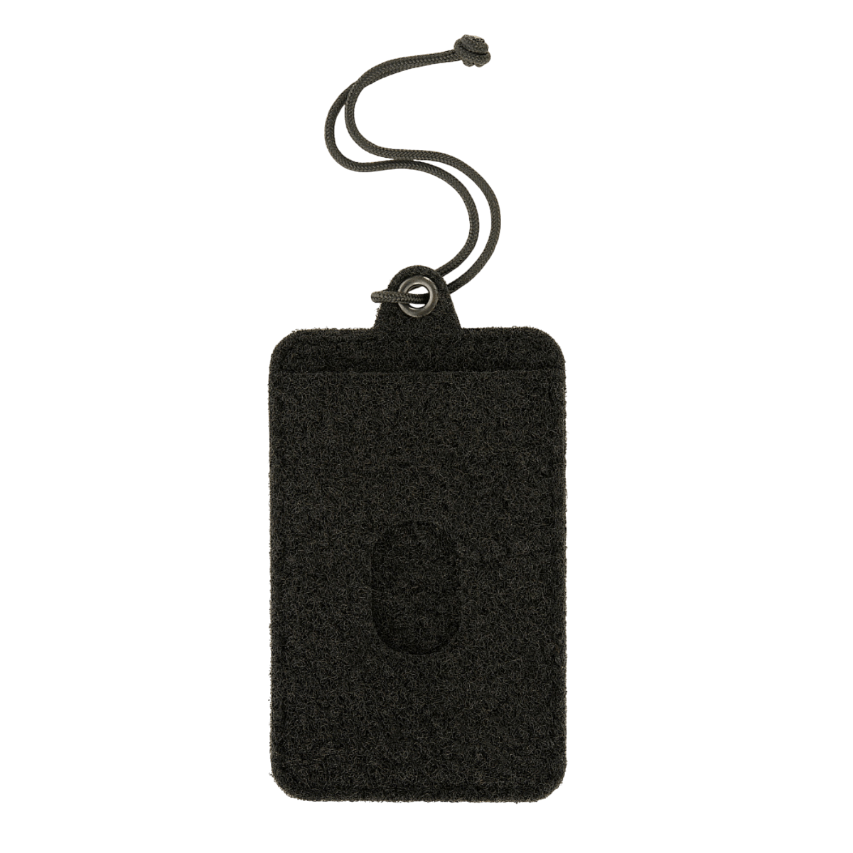 M-Tac Badge Holder – henkilökortti ja patch Velcrolla ja paracord-riipukkeella, sopiva henkilökortille ja merkeille, mitat: 120 x 65 mm.