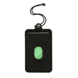 M-Tac Badge Holder – henkilökortti ja patch Velcrolla ja muovipohjalla, sisältää paracord-riipukkeen, edestä nähtynä henkilökorttitasku.