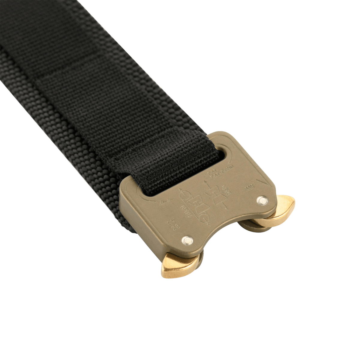 M-Tac Cobra Buckle taktinen vyö Laser Cut AustriAlpin COBRA-lukolla ja Cordura-materiaalilla, lähikuva.