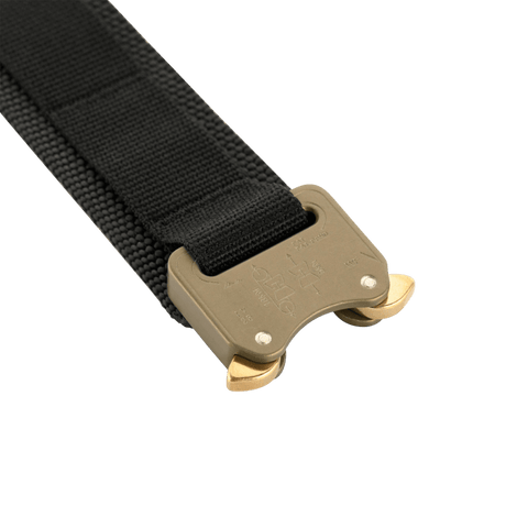 M-Tac Cobra Buckle taktinen vyö Laser Cut AustriAlpin COBRA-lukolla ja Cordura-materiaalilla, lähikuva.