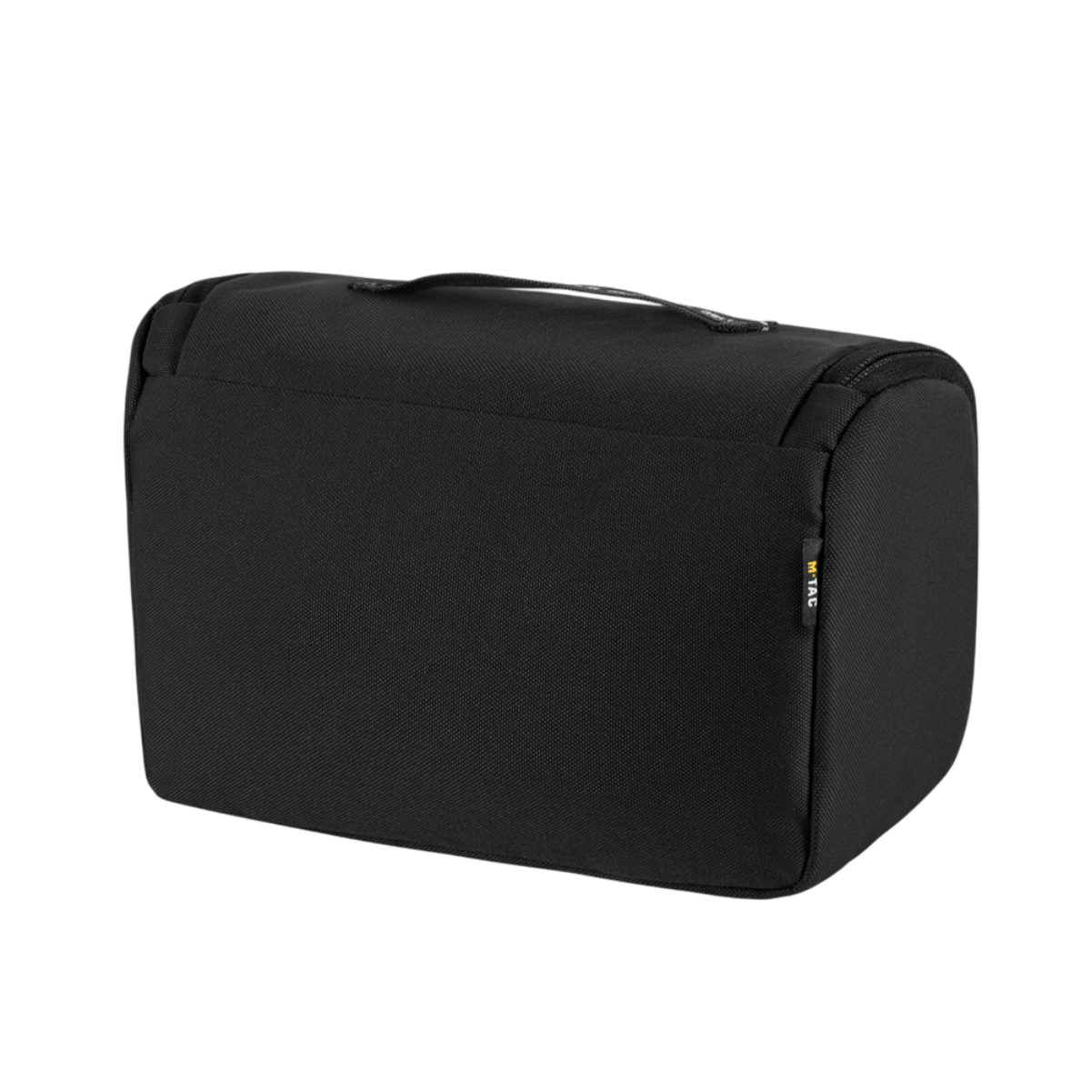 M-Tac toilettilaukku musta 600D-polyesteri, kompakti muotoilu matkoille ja arkeen, vettä hylkivä ja muotonsa säilyttävä.