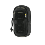 M-Tac Utility Shoulder Pouch Elite Gen.II Cordura 500D Multicam Black, Velcro-panel patchien kiinnitykseen, edestä nähtynä.