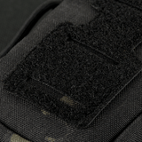 M-Tac Utility Shoulder Pouch Elite Gen.II Cordura 500D Multicam Black, Velcro-panel patchien ja ID:n kiinnitykseen.