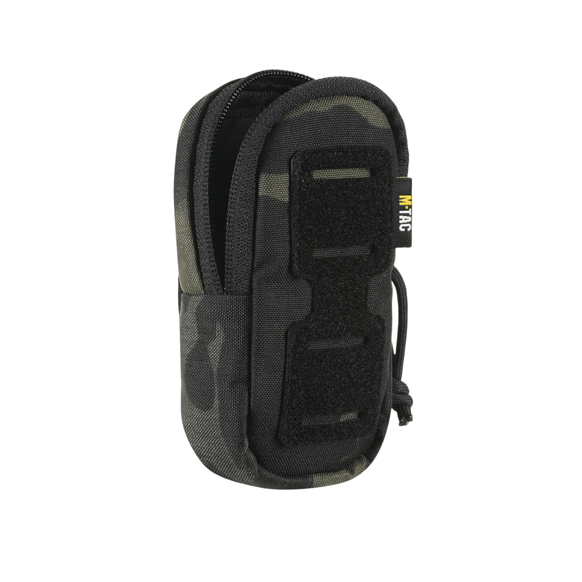 M-Tac Utility Shoulder Pouch Elite Gen.II Cordura 500D Multicam Black, Velcro-panel ja MOLLE-system. Sopii varusteiden säilytykseen.