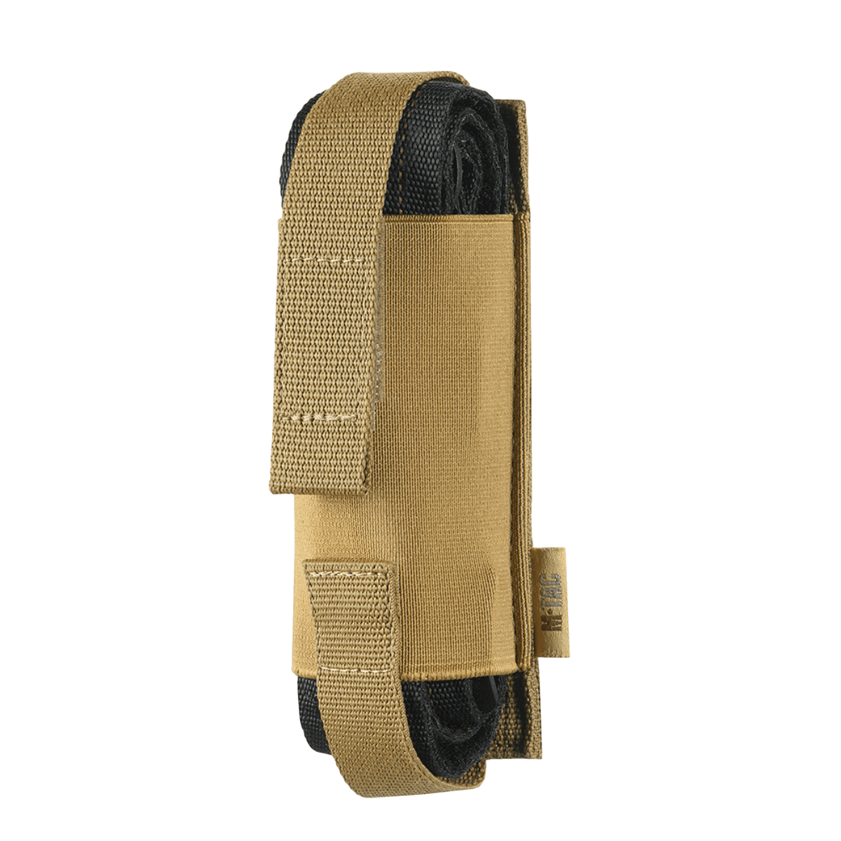 M-Tac Tourniquet Pouch Elastisk med MOLLE Gen.II Cordura-materiaalista nopeaan pääsyyn, sivusta nähtynä.