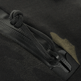 Lähikuva M-Tac Sphaera Hex Hardsling Taske Gen.II Elite -vetoketjudetaljista Cordura-materiaalissa ja Hex-polyesterissä.
