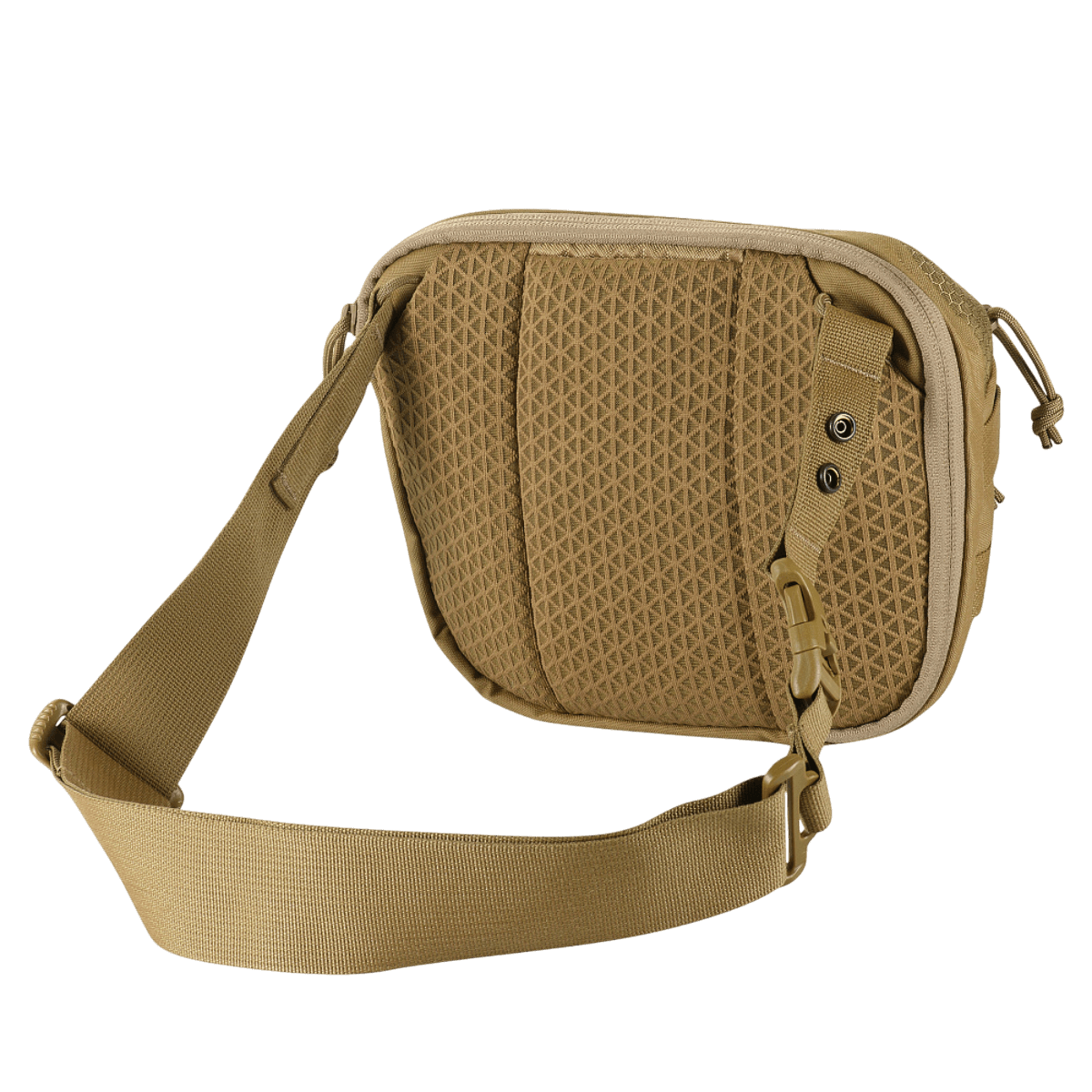 M-Tac Sphaera Hex Hardsling Gen.II Elite, kompakti Cordura-laukku säädettävällä olkahihnalla ja piilotetulla kantokompartimentilla.