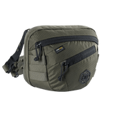 M-Tac Sphaera Hex Hardsling Gen.II Elite kompakti Cordura-laukku säädettävällä hihnalla ja vetoketjutaskuilla päivittäiseen käyttöön.