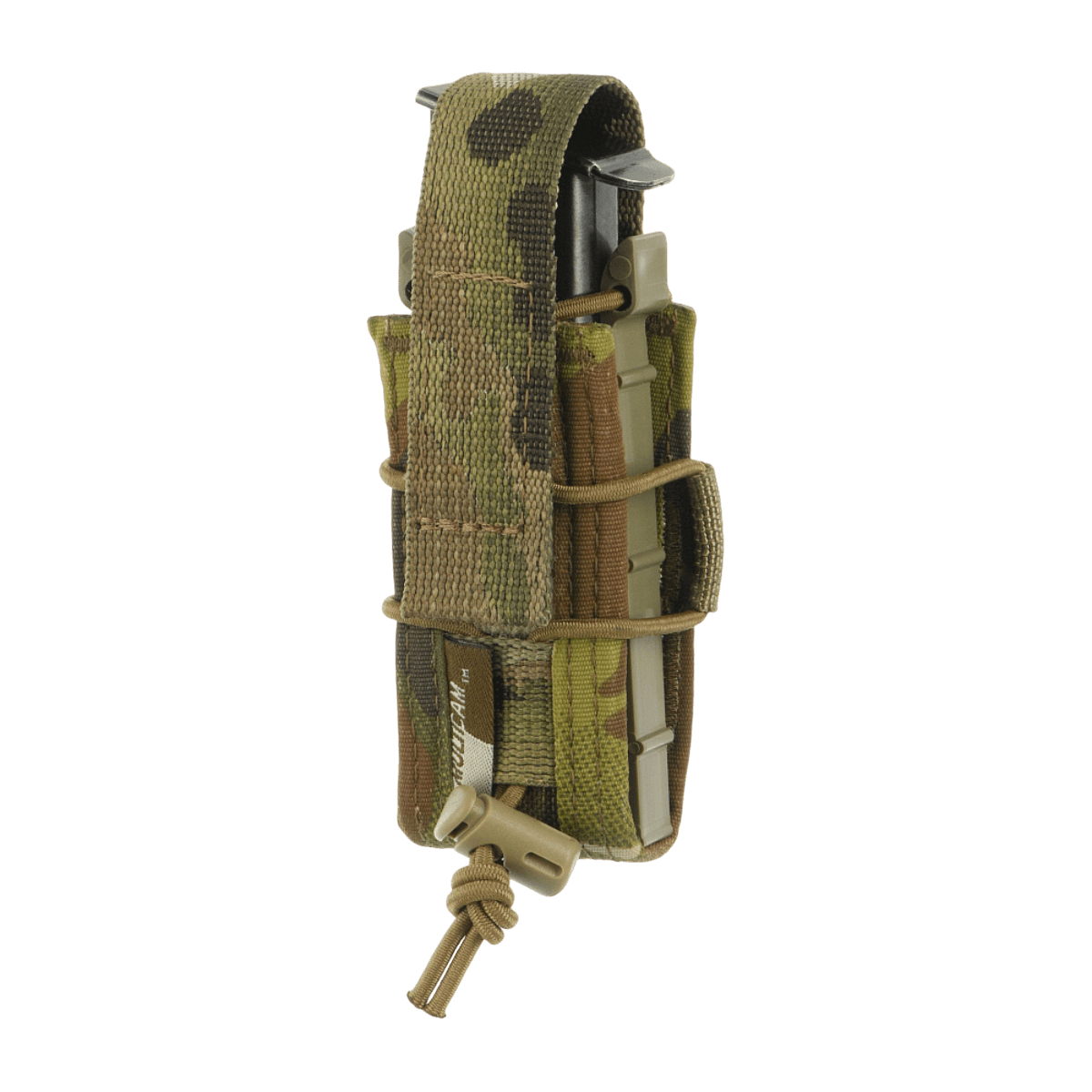 M-Tac Pistol Mag Pouch Gen.3 camo-kuosissa, suunniteltu Glockille ja monitoimityökaluille, MOLLE-kiinnitys, Cordura 500D.