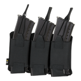 M-Tac Elastinen Triple Magazine Pouch Elite turvalliseen säilytykseen kolmelle lippaalle, Cordura 500D ja MOLLE-järjestelmä.