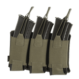 M-Tac Elastinen Triple Magazine Pouch Elite kolmelle lippaalle, valmistettu Cordura 500D:stä, MOLLE-yhteensopiva.