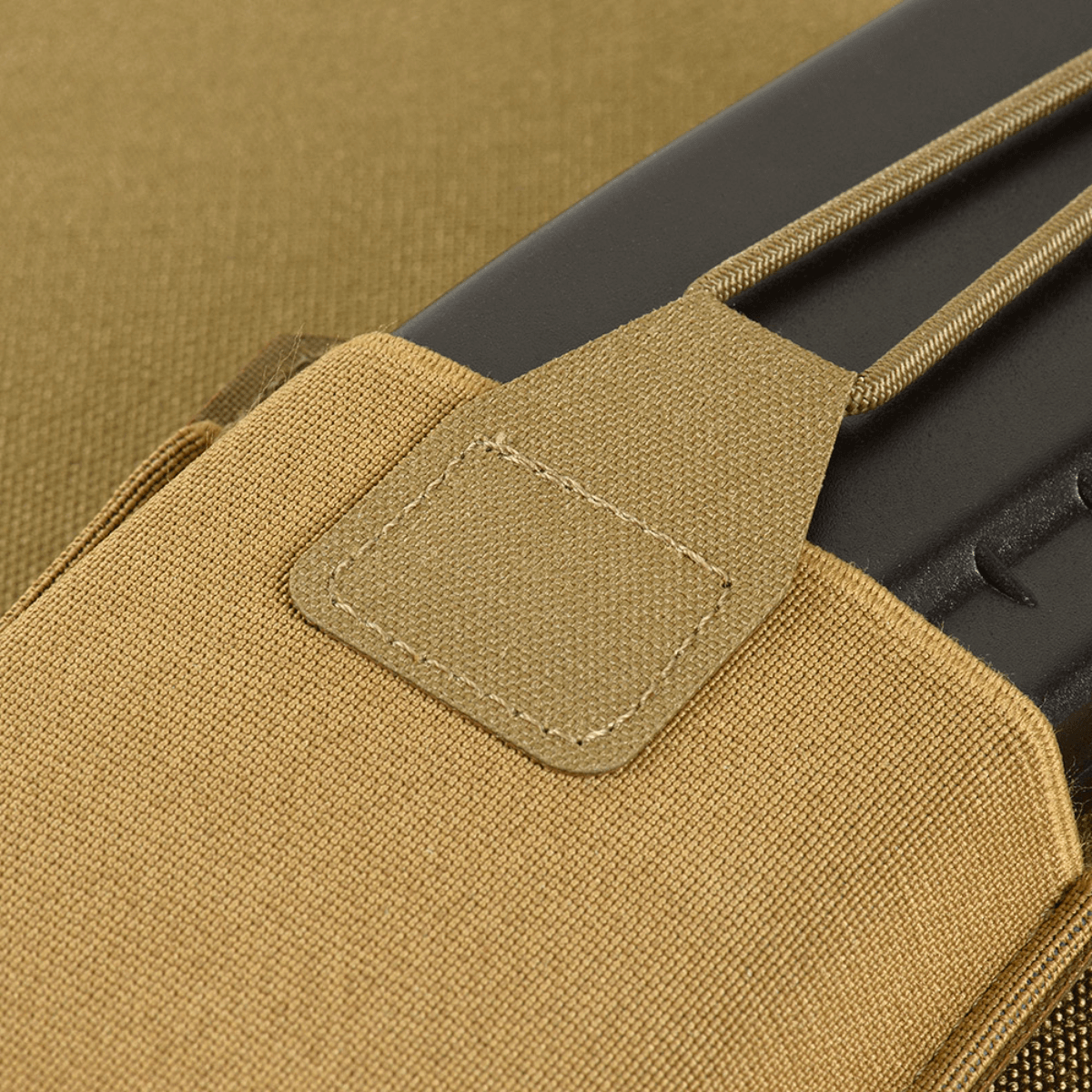 M‑Tac Elastinen Single Magazine Pouch Elite kestävästä Cordura-materiaalista, MOLLE-yhteensopiva AK/AR-lippasäilytykseen