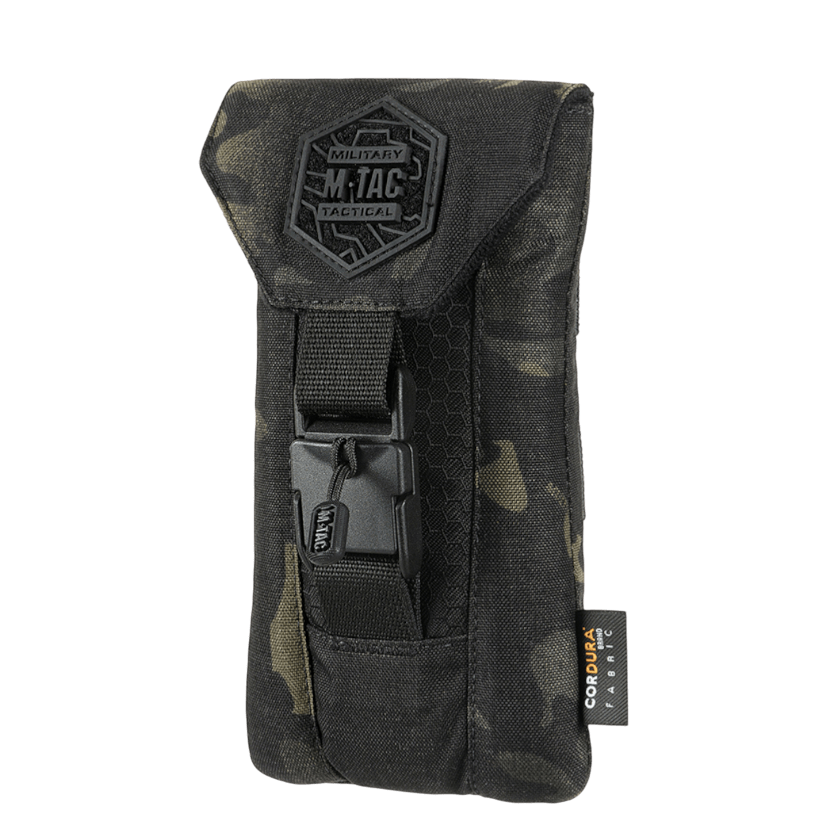 M-Tac Smartphone Lomme Elite Large Hex mustasta CORDURA-materiaalista.