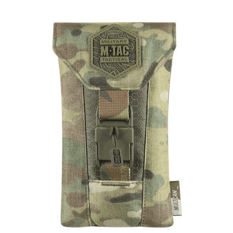 M-Tac Smartphone Lomme Elite Large Hex kulutusta kestävästä CORDURA-materiaalista turvalliseen säilytykseen jopa 6,5 tuuman puhelimille.
