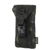 M-Tac Smartphone Lomme Elite Large Hex mustana Cordura-materiaalista magneettisoljella, sopii älypuhelimille jopa 6,5 tuumaa.