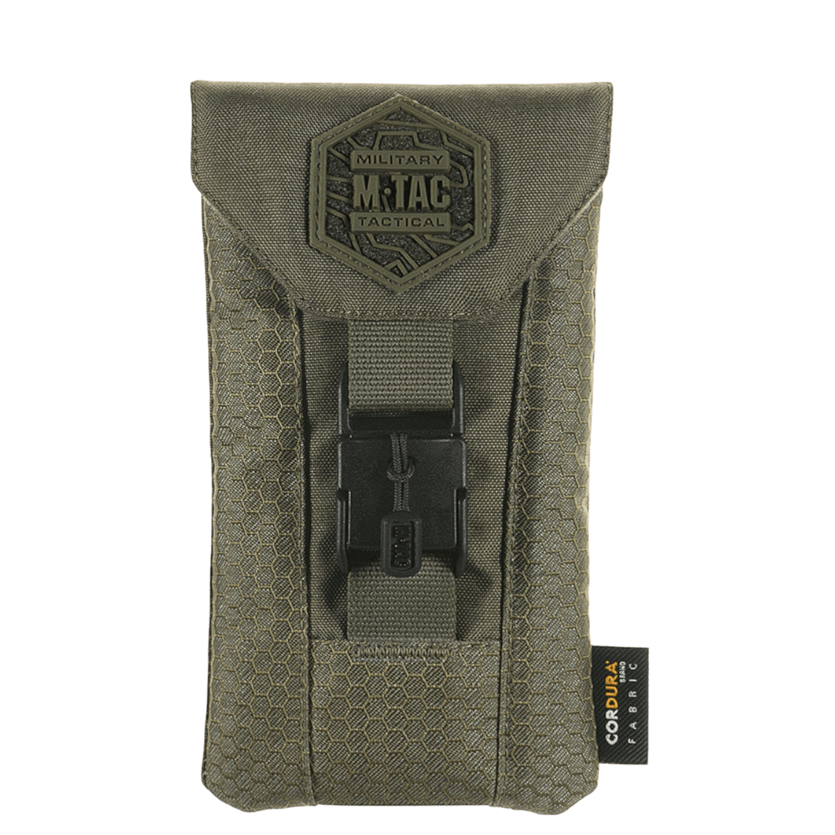 M-Tac Smartphone Lomme Elite Large Hex musta CORDURA HEX -materiaalista WJ-magneettisoljella.