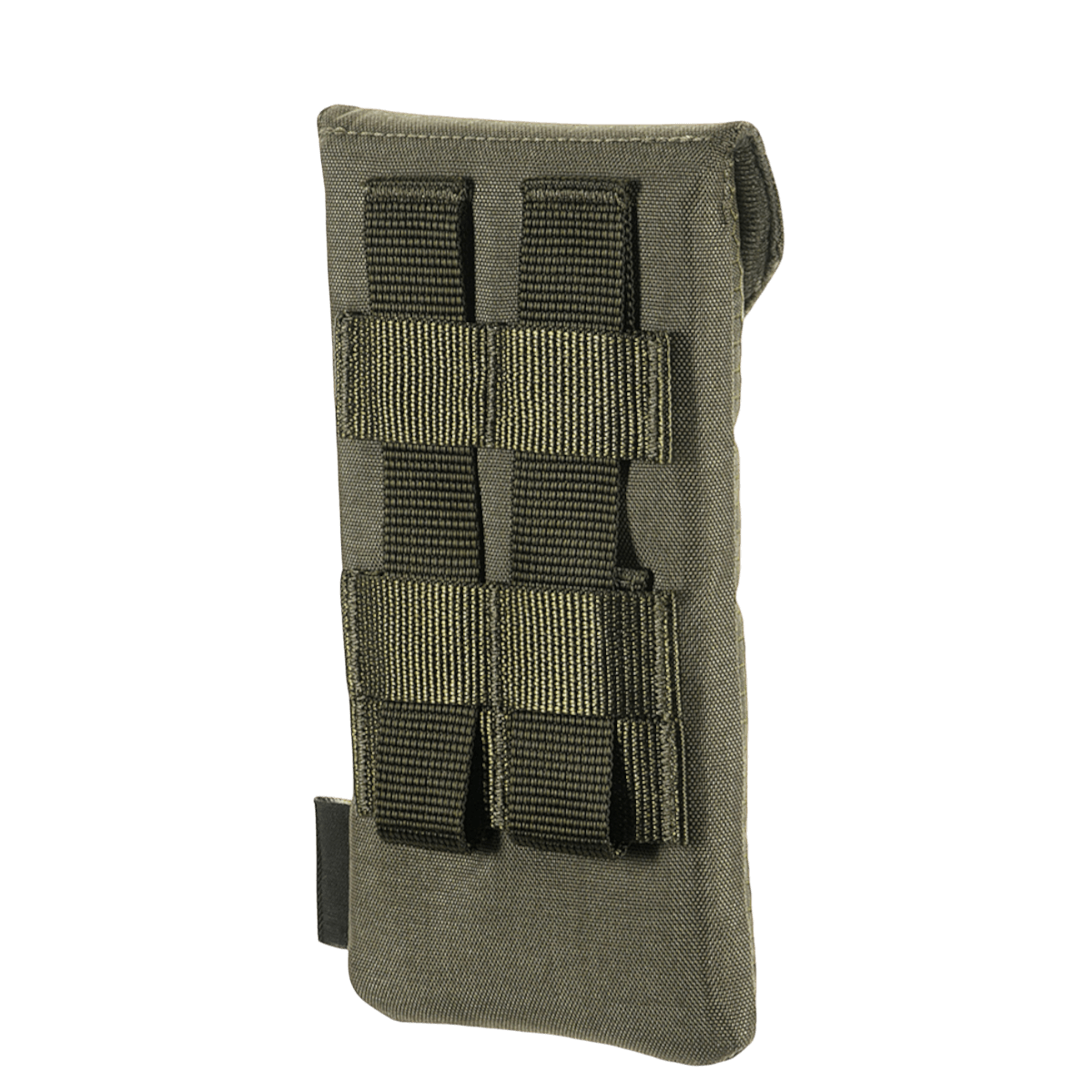 M-Tac Smartphone Lomme Elite Large Hex kestävästä CORDURA HEX -materiaalista WJ-magneettisoljella, tyylikäs musta muotoilu, sopii älypuhelimille jopa 6,5 tuumaa.
