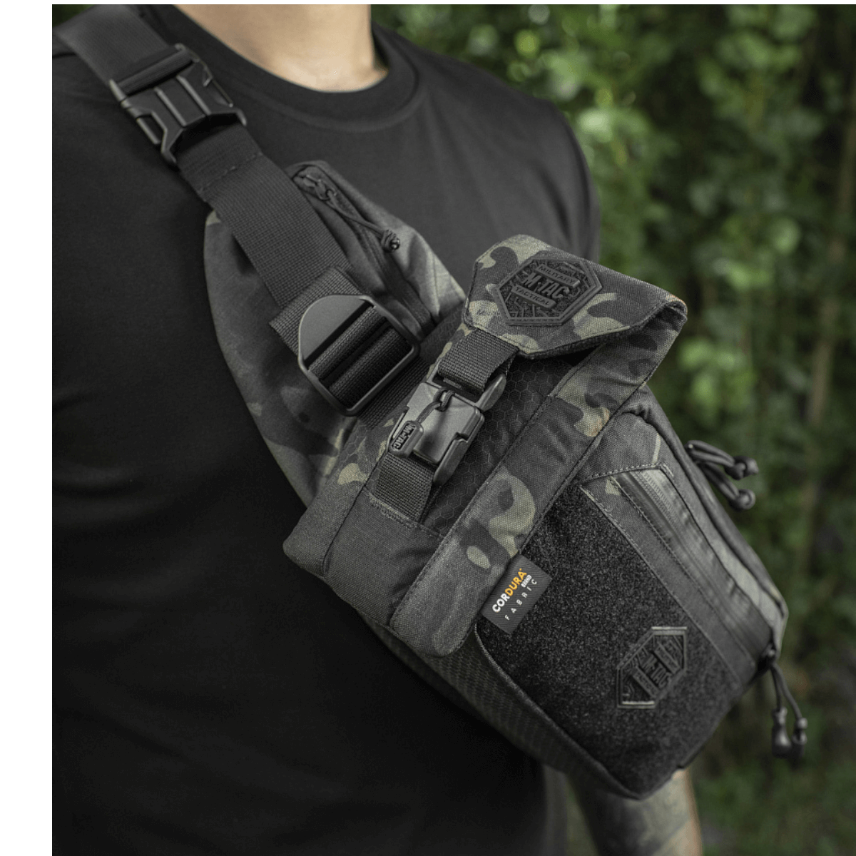 M-Tac Smartphone Lomme Elite Large Hex tyylikäs lompakko Cordura-materiaalista magneettisoljella, sopii älypuhelimille jopa 6,5 tuumaa.