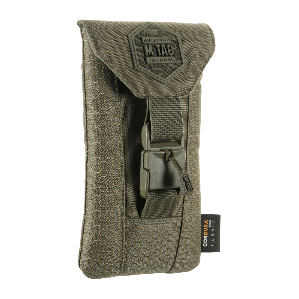 M‑Tac Smartphone Pouch Elite Large Hex Cordura-materiaalista, magneettinen WJ-solki älypuhelimille jopa 6,5 tuumaa.