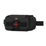 M‑Tac Horizontal Medical Pouch Elite musta, organizer IFAK:lle ja paracord-lenkillä, valmistettu Cordura 500D -materiaalista.