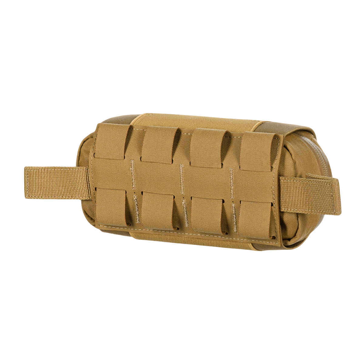 M‑Tac Horizontal Medical Pouch Elite Cordura-materiaalista varustettuna YKK AquaGuard -vetoketjulla ja laukun IFAK-järjestäjällä.