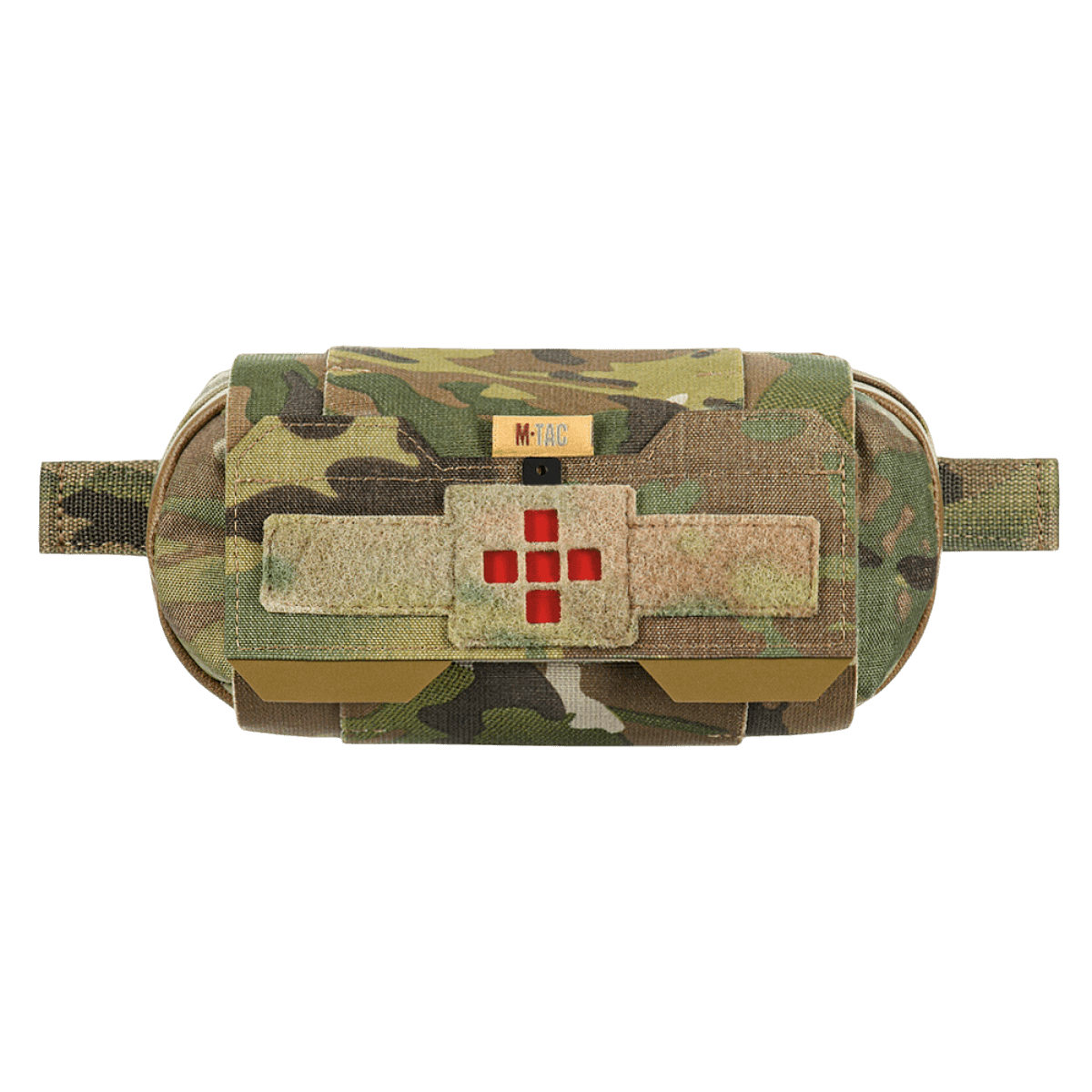 M-Tac Horizontal Medical Pouch Elite maastokuvioisena, vesitiivis YKK-vetoketju ja Cordura 500D -materiaali.
