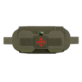M‑Tac Horizontal Medical Pouch Elite Cordura 500D:llä ja YKK AquaGuard -vetoketjulla, suljettu ja käyttövalmis kenttäensiapuun.