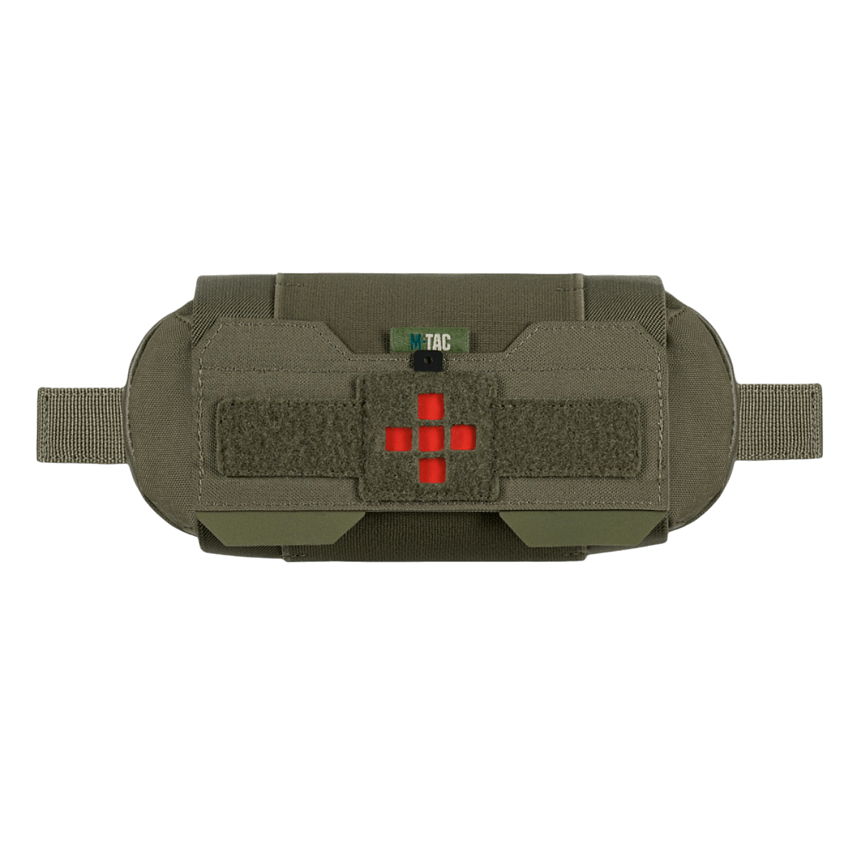 M‑Tac Horizontal Medical Pouch Elite Cordura 500D:llä ja YKK AquaGuard -vetoketjulla, suljettu ja käyttövalmis kenttäensiapuun.