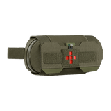 M‑Tac Horizontal Medical Pouch Elite kestävässä Cordura 500D:ssä, YKK AquaGuard -vetoketju ja sisäinen järjestäjä IFAK:lle, sivulta nähtynä.