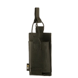 M-Tac elastinen lippatasku yhdelle lipalle Elite Cordura musta, kestävä materiaali, varma kiinnitys, tekninen näkymä, galleria-asento 1.