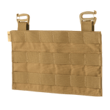 M‑Tac Front Panel Cuirass QRS:lle Cordura 500D:stä, kevyt ja kompakti muotoilu MOLLE-järjestelmällä ja Woojin-koukuilla sotilaskäyttöön.