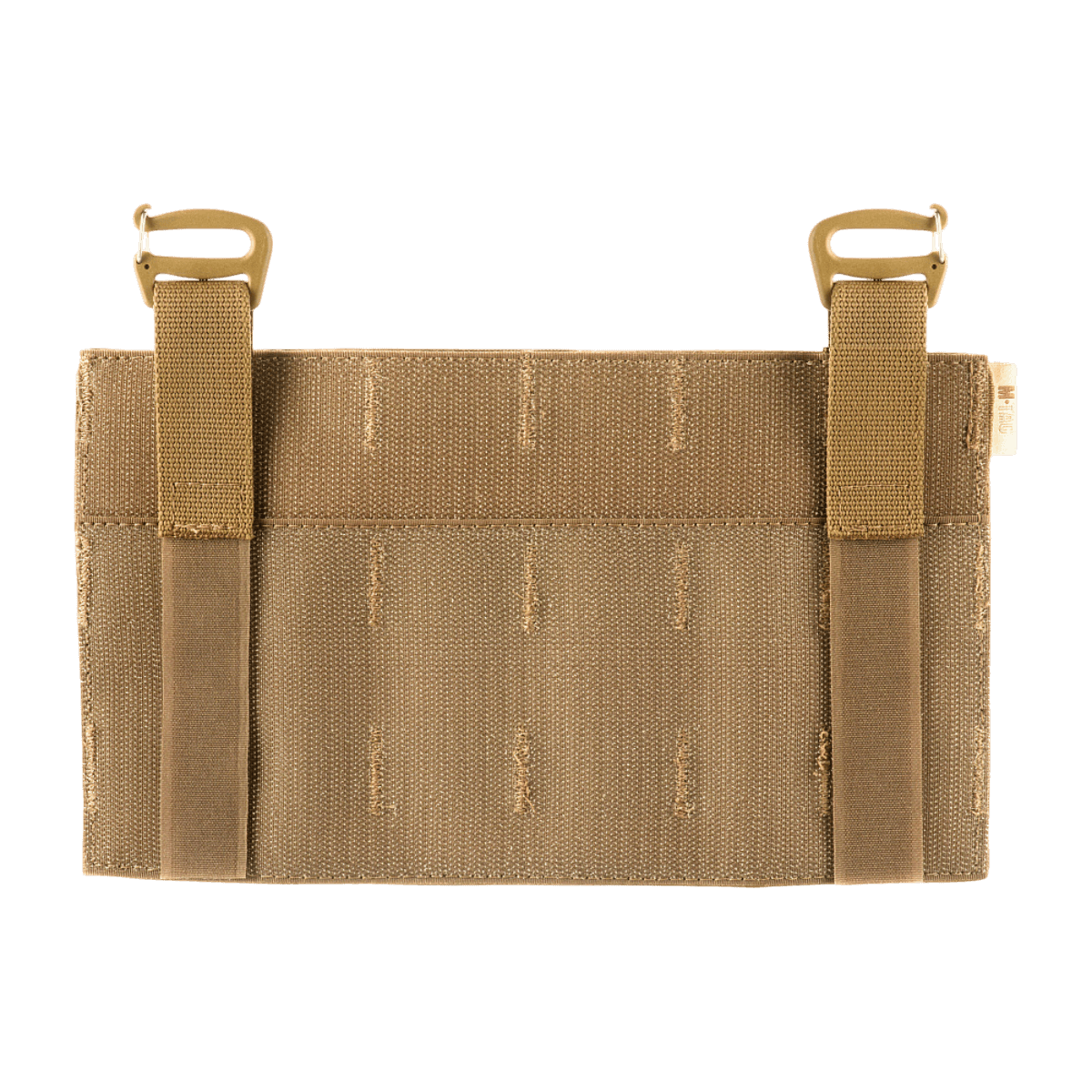 M‑Tac Front Panel Cuirass QRS Cordura 500D:ssä MOLLE-remmeillä ja Woojin‑osilla. Sopii sotilaskäyttöön.